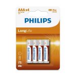 Philips LongLife Zinc AAA Μπαταρίες 1.5V, 4τμχ