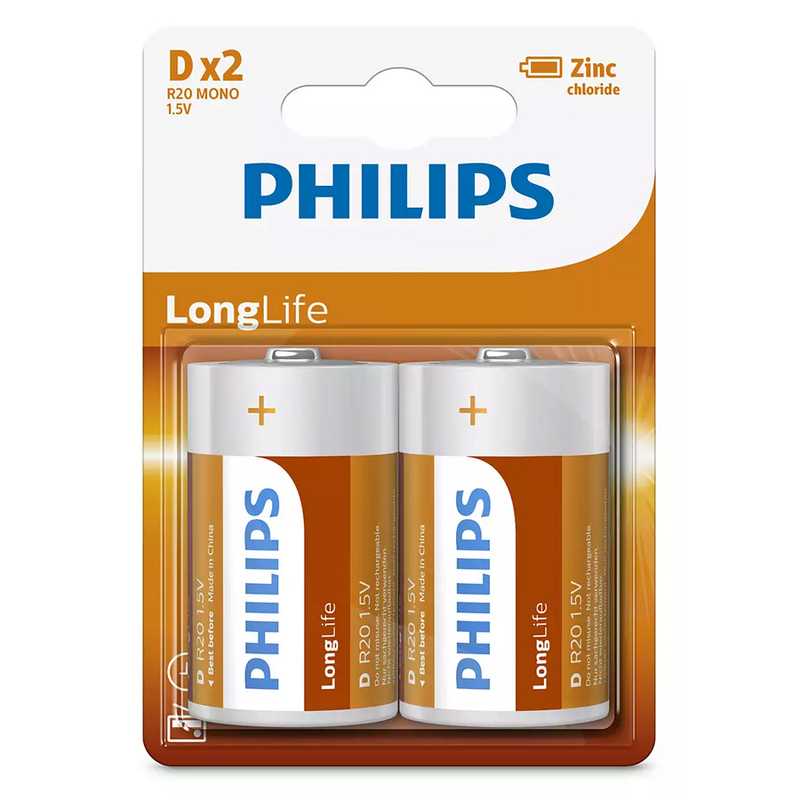 Philips LongLife Zinc Μπαταρίες 1.5V