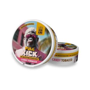 AK Full Kick Candy Tobacco Nicotine Pouches Regular Strong 20mg