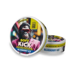 AK Soft Kick Blueberry Ice Nicotine Pouches Regular Light 10mg