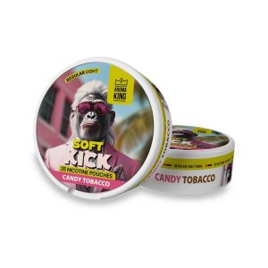 AK Soft Kick Candy Tobacco Nicotine Pouches Regular Light 10mg