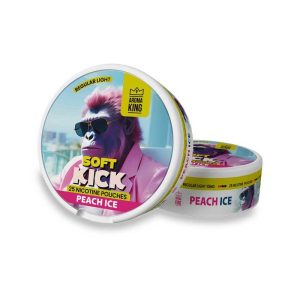 AK Soft Kick Peach Ice Nicotine Pouches Regular Light 10mg