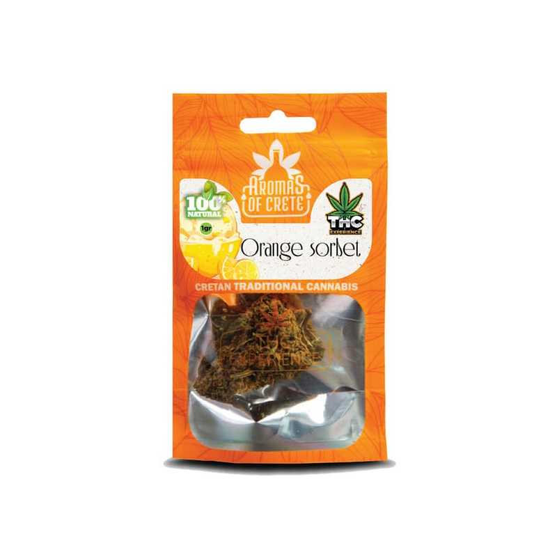 Aromas Of Crete Cannabis Flower Orange Sorbet 1gr