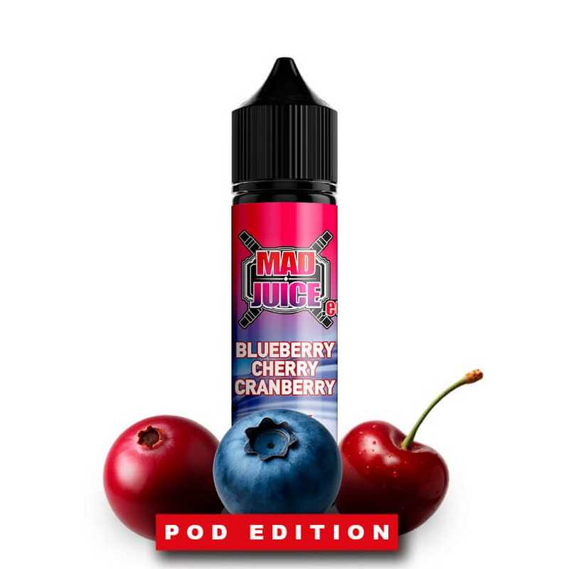 Mad Juice Pod Edition Blueberry Cherry Cranberry Flavor Shot 12/60ml