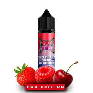 Mad Juice Pod Edition Strawberry Cherry Raspberry Flavor Shot 12/60ml