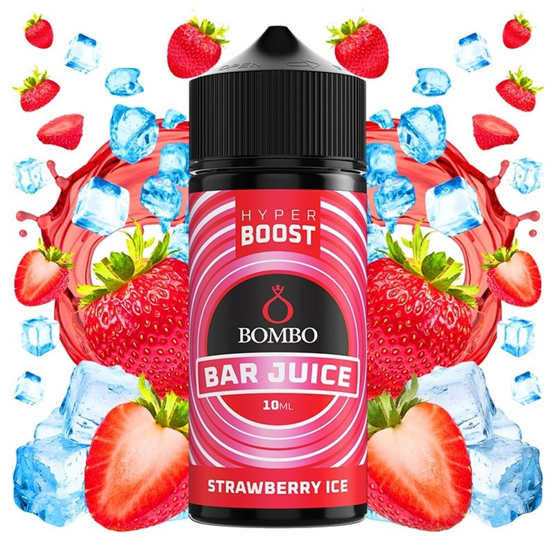 Bombo Bar Juice Hyper Boost Strawberry Ice 10ml/120ml