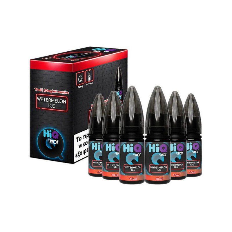 HiQ by Riot Watermelon Ice 20mg 10ml (Pack of 6)