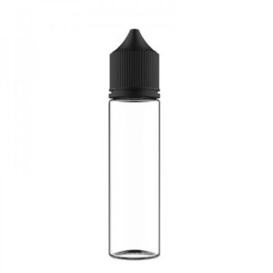 Chubby Gorilla Unicorn Bottle Transparent Black Cap 60ml